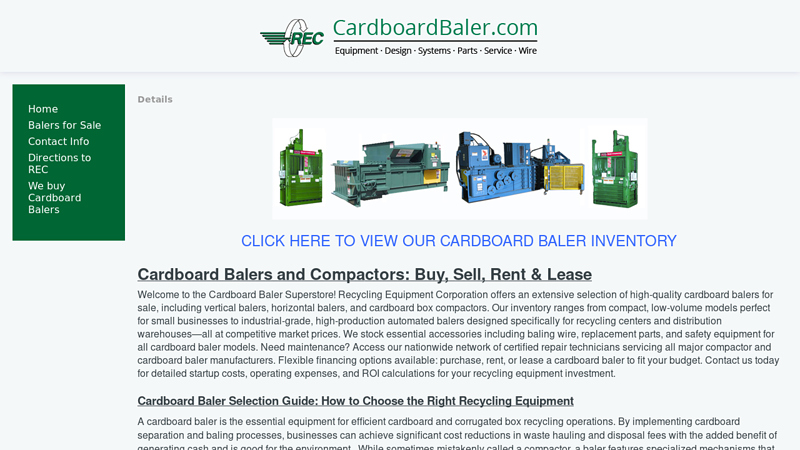 Cardboard Baler, Cardboard Balers