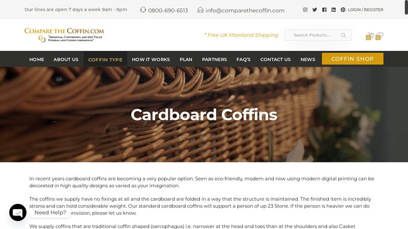 Cardboard Coffins