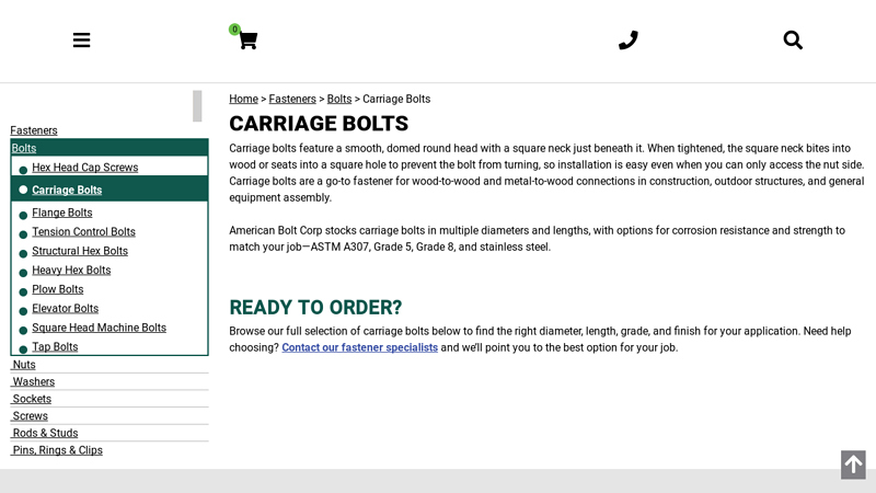 Carriage Bolts