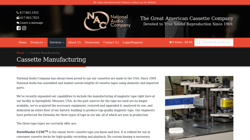 Cassette Manufacturing