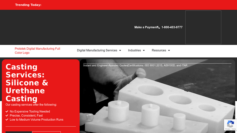 Casting Services: Silicone & Urethane Casting