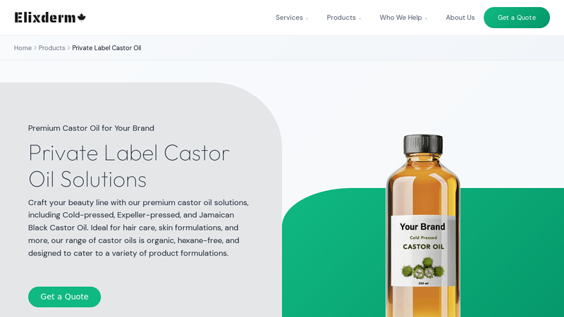 Castor Oil for Cosmetic Manufacturing