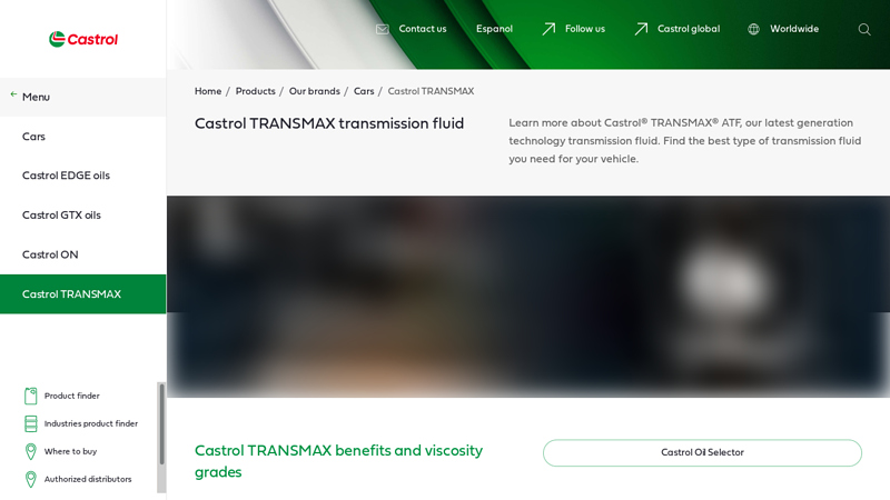 Castrol TRANSMAX transmission fluid