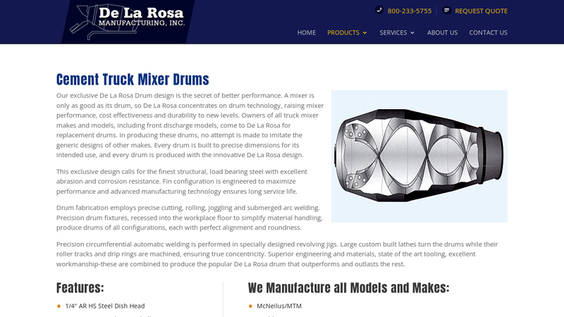 Cement Truck Mixer Drums