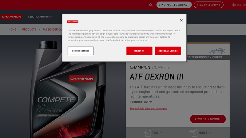 champion compete atf dexron iii