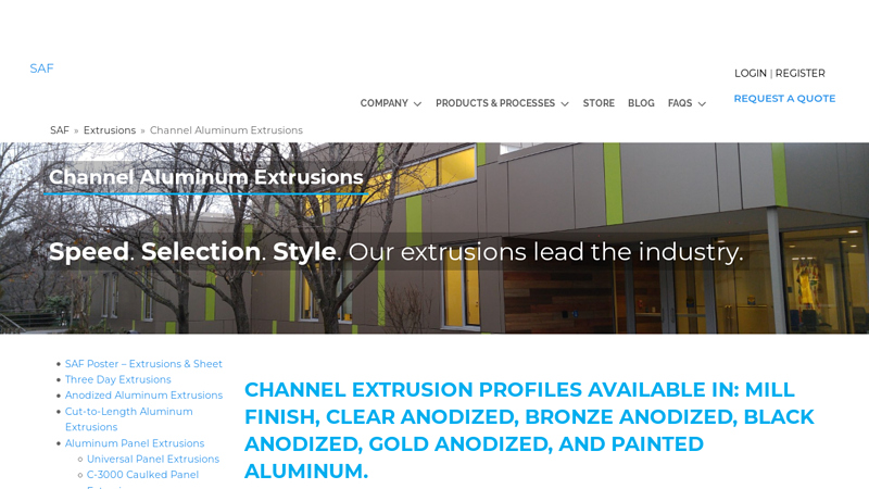 Channel Aluminum Extrusions