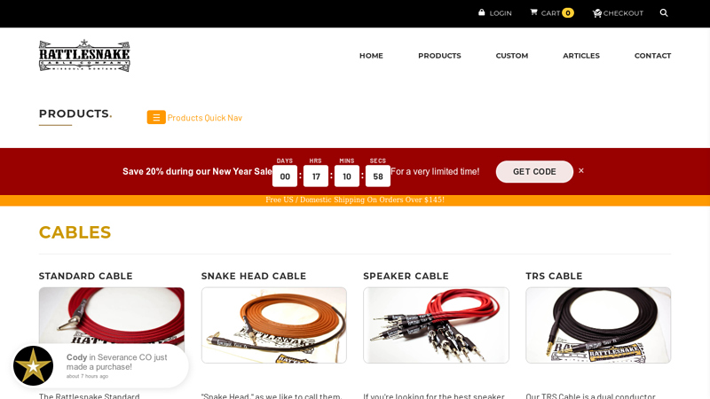 Check out our quality selection of cables and audio products