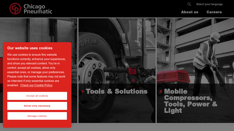 Chicago Pneumatic Homepage