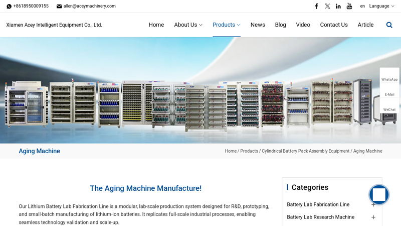 China Aging Machine Manufacturers and Suppliers