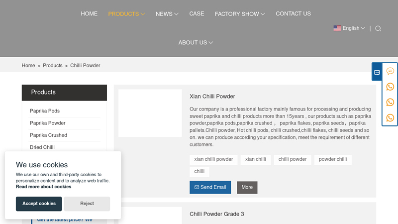 China Chilli Powder Manufacturers