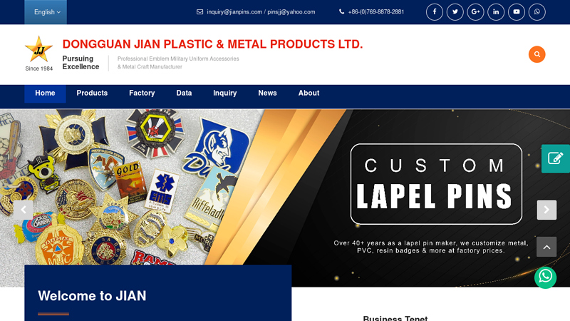 China factory to make metal badges, coins, medallions