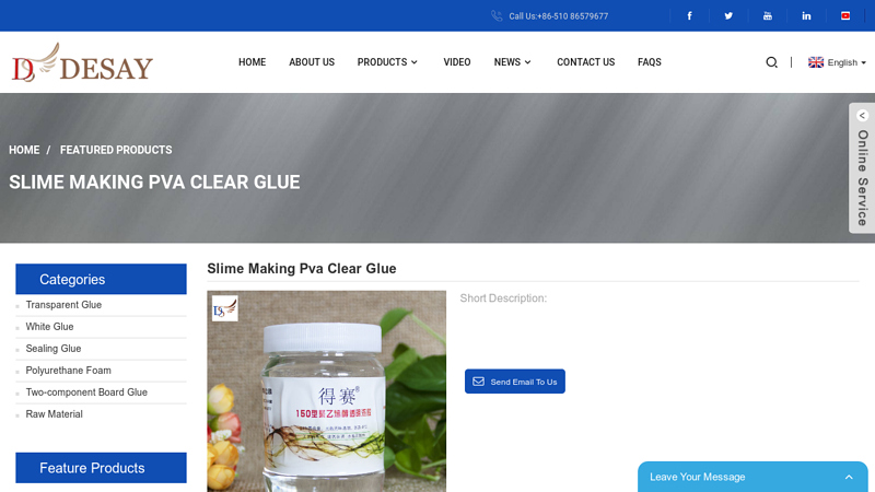 China Slime Making Pva Clear Glue factory and suppliers