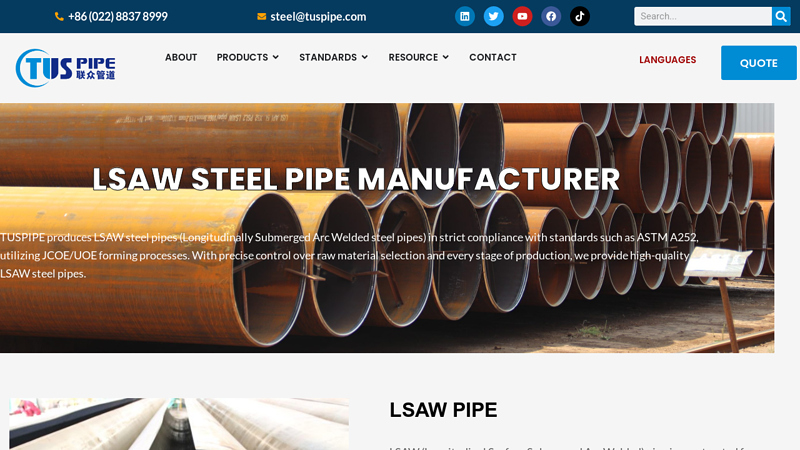 China Steel Pipe Manufacturer