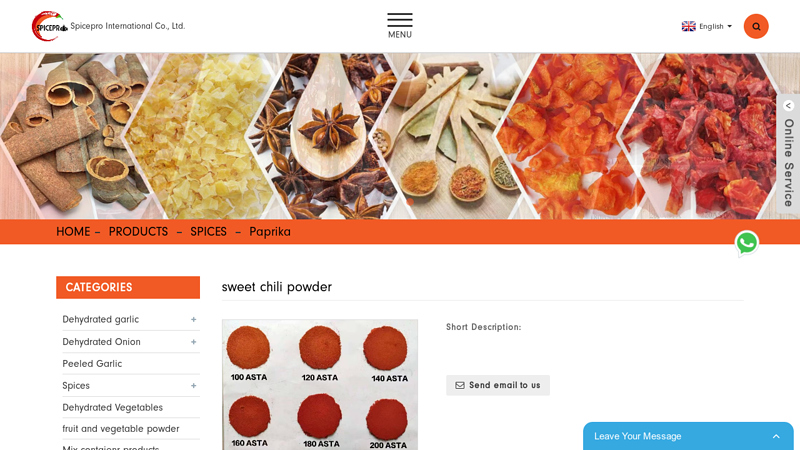 China sweet chili powder Manufacturer and Supplier