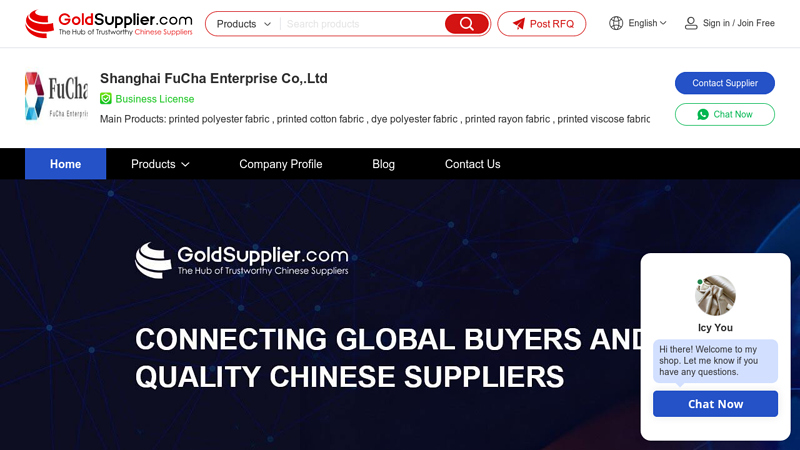 Chinese printed polyester fabric & printed cotton fabric supplier ...