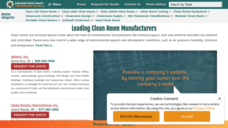 Clean Room Manufacturers