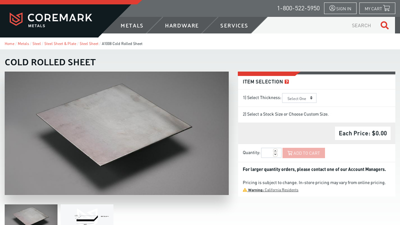 Cold Rolled Steel Sheet Supplier