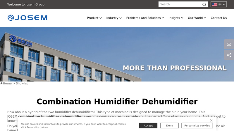 Combination humidifier dehumidifier Manufacturer & Supplier in ...