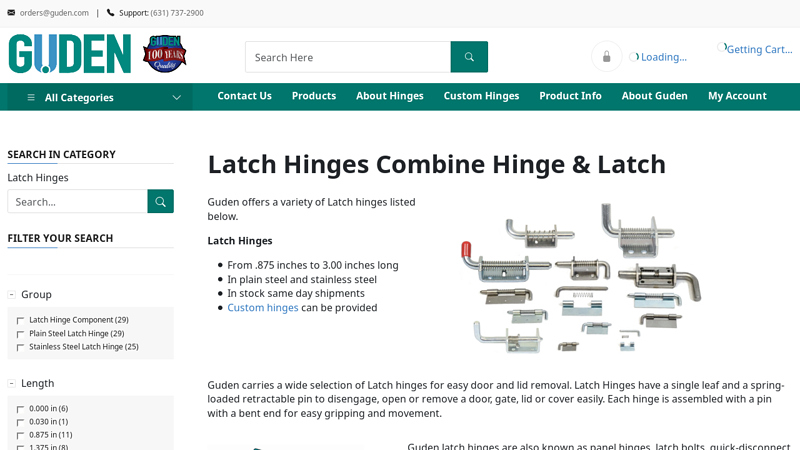 Combination Latch Hinges