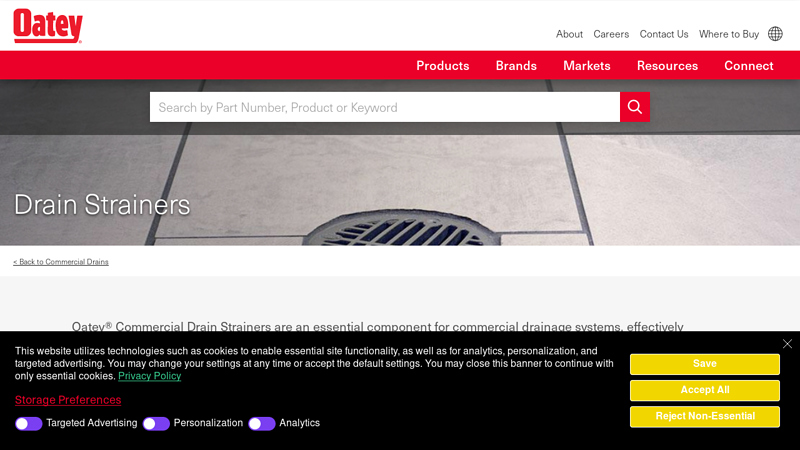 Commercial Drain Strainers