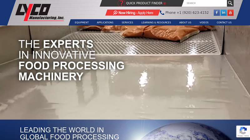 Commercial Food Processing Equipment Manufacturer