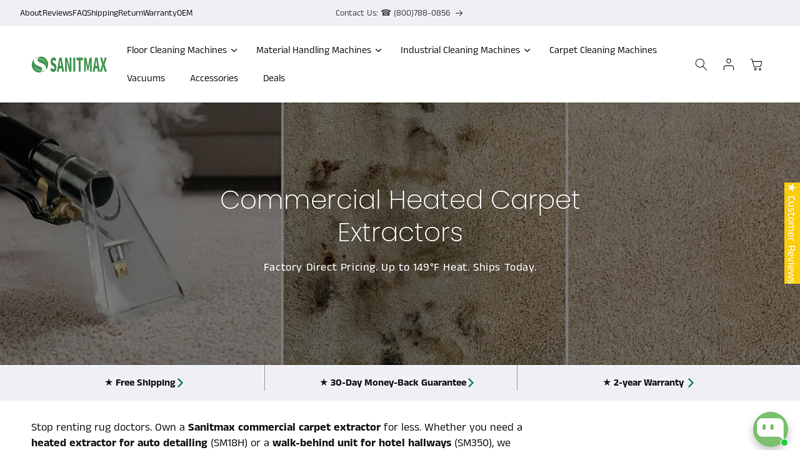 Commercial Heated Carpet Extractors