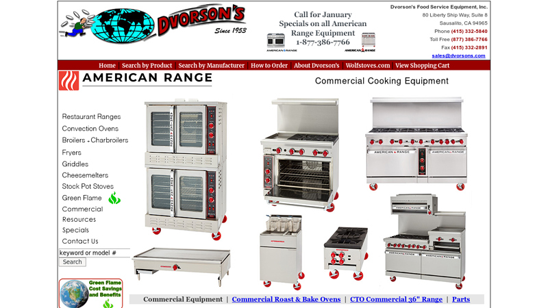 Commercial Restaurant Ranges and Equipment from American Range