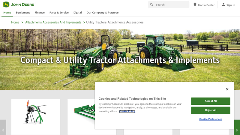 Compact & Utility Tractor Attachments & Implements