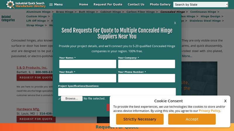Concealed Hinge Suppliers