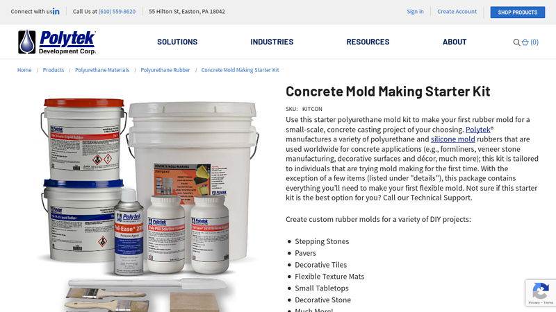 Concrete Mold Making Starter Kit