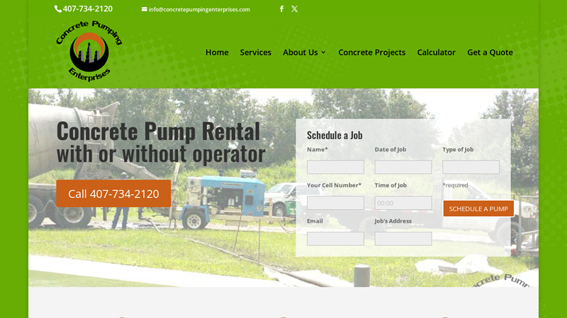 Concrete Pump Rental in FLORIDA