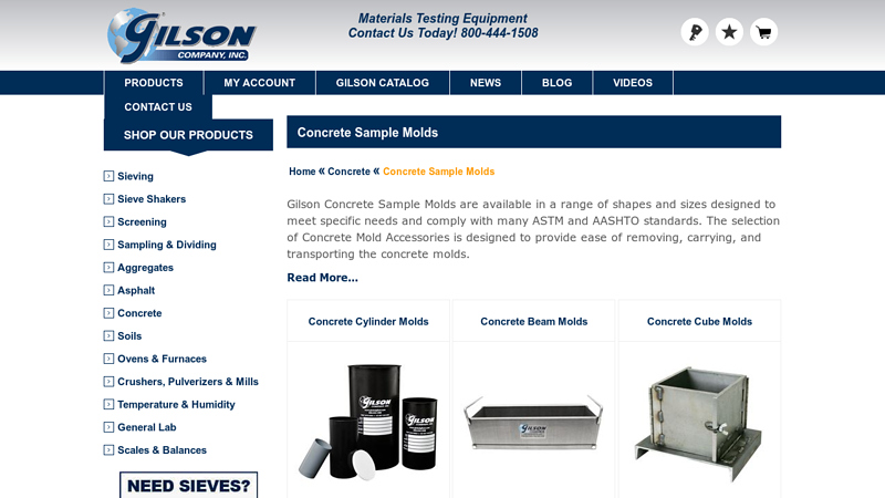 Concrete Sample Molds