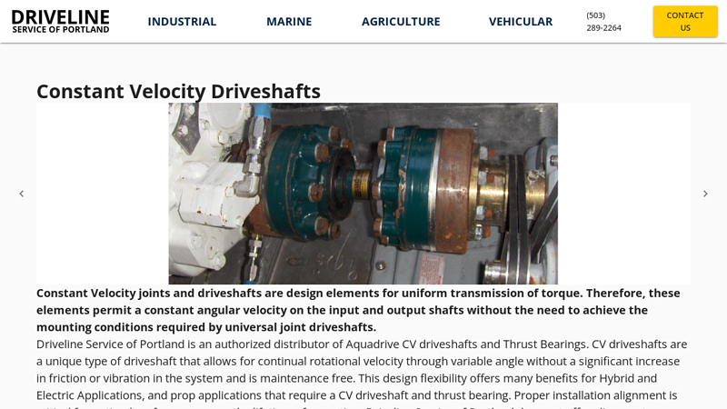 Constant Velocity Driveshafts
