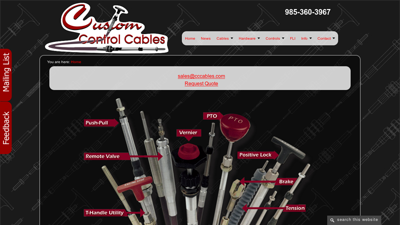 Control Cables, Push Pull Cables, Push Pull Control Cables, Morse ...