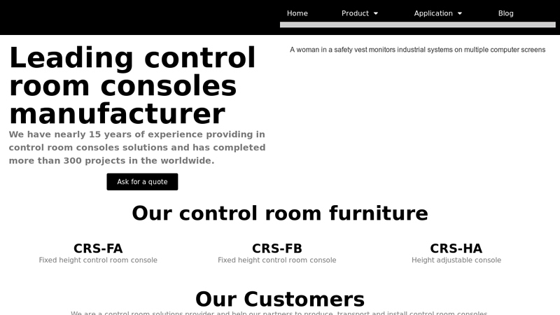 Control Room Consoles Manufacturer
