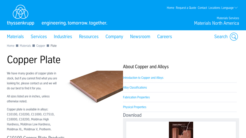 Copper Plate Supplier
