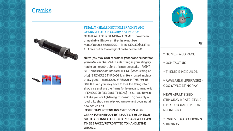 CRANK Bearings / OCC spindle