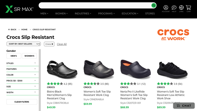 Crocs Slip-Resistant Work Shoes