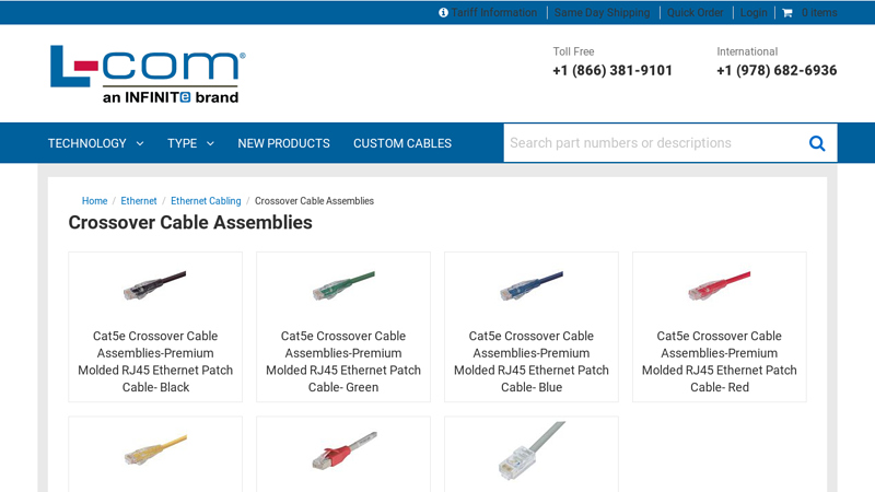 Crossover Cable Assemblies