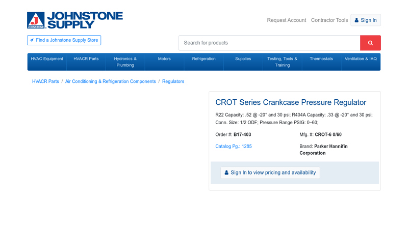 CROT Series Crankcase Pressure Regulator