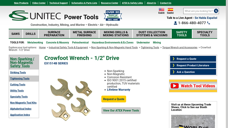 Crowfoot Wrench - 1/2