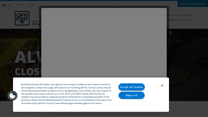 CRYOSTAR industrial cryogenics