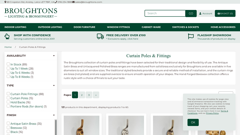 Curtain Poles & Fittings