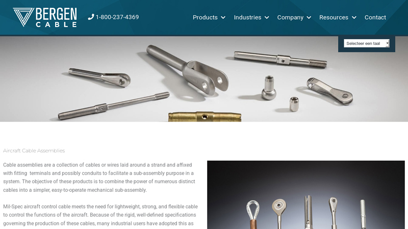 Custom Aircraft Cable Assemblies