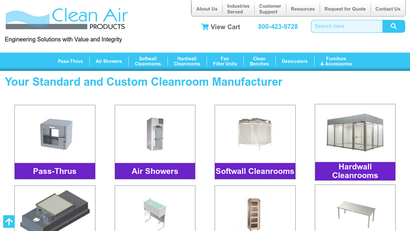 Custom and Standard Modular Cleanrooms for Industrial Use