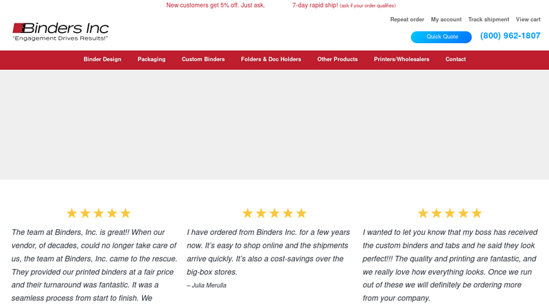 CUSTOM BINDERS: 3 Ring & Printed Binders