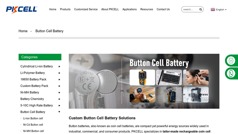 Custom Button Cell Battery Solutions