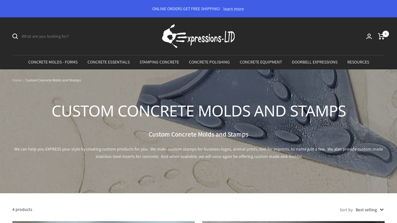 Custom Concrete Molds and Stamps