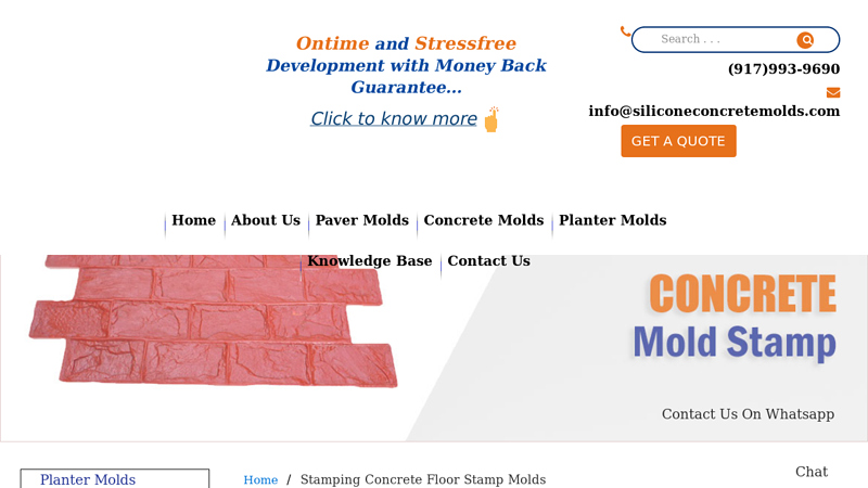 Custom Concrete Stamp Molds