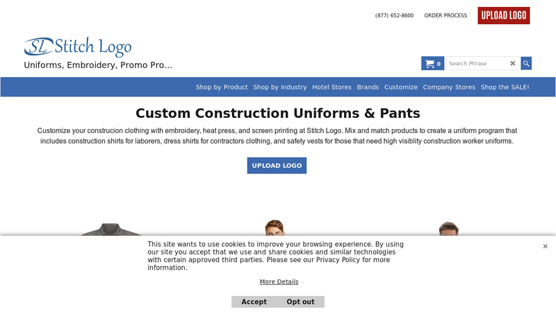 Custom Construction Uniform Shirts & Pants